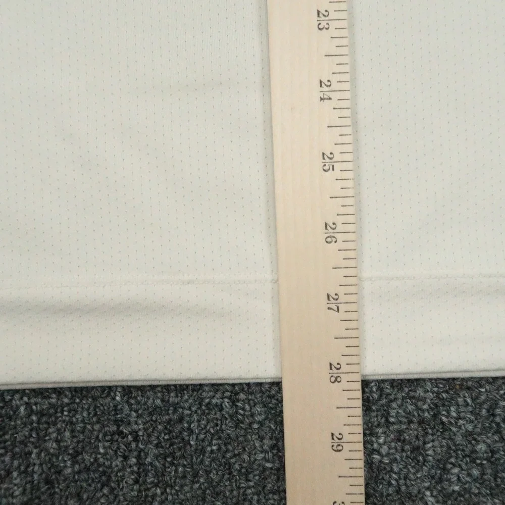 Rhone‎ Pullover Mens Medium Cream Blue Quarter Zip Peloton Performance Athletic